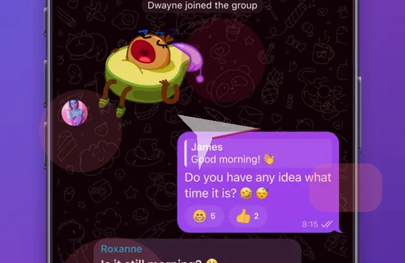 快速消息功能示意图